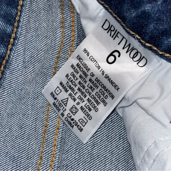 Driftwood Jeans Colette Embroidered Crop Straight Jeans Prairie Floral Women 6 - Picture 10 of 13